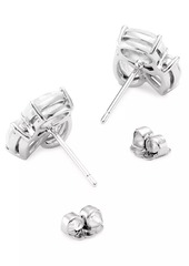 Adriana Orsini Real Love Rhodium-Plated & Cubic Zirconia Cluster Stud Earrings