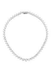 Adriana Orsini Real Love Sterling Silver & Cubic Zirconia Heart Tennis Necklace