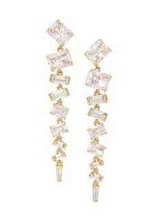 Adriana Orsini Revelry 18K-Gold-Plated & Cubic Zirconia Linear Drop Earrings