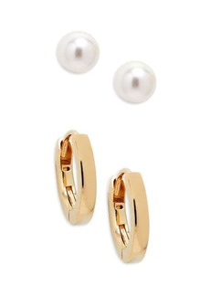 Adriana Orsini Set Of 2 La Vie 18K Goldplated Earrings