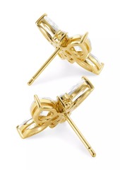 Adriana Orsini Taylor 18K-Gold-Plated & Cubic Zirconia Butterfly Stud Earrings
