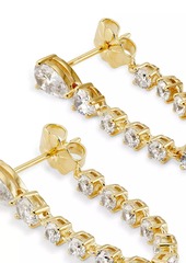 Adriana Orsini Tennis 18K-Gold-Plated & Cubic Zirconia Chain Drop Earrings