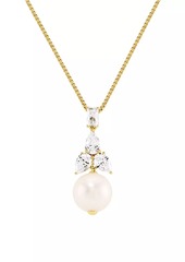 Adriana Orsini Versailles 18K-Gold-Plated, Cultured Freshwater Pearl & Cubic Zirconia Pendant Necklace