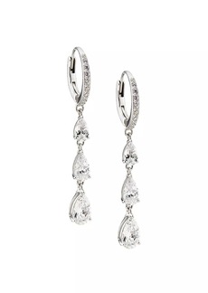 Adriana Orsini Willow CUbic Zirconia Huggie Hoop Earrings