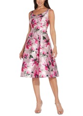 Adrianna Papell Floral Fit & Flare Dress