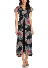 Adrianna Papell Floral Print Jumpsuit