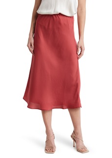 Adrianna Papell Hammered Satin Bias Skirt in Rose at Nordstrom Rack