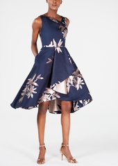 Adrianna Papell Jacquard Fit & Flare Dress