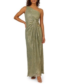 Adrianna Papell One-Shoulder Evening Gown