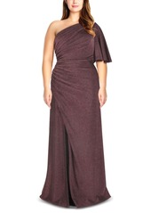 Adrianna Papell Plus Size Metallic Jersey Gown
