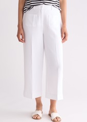 Adrianna Papell Pocket Wide Leg Pants in White at Nordstrom Rack