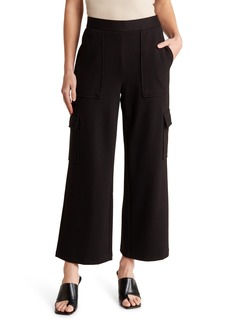 Adrianna Papell Pull-On Ponte Cargo Pants in Black at Nordstrom Rack