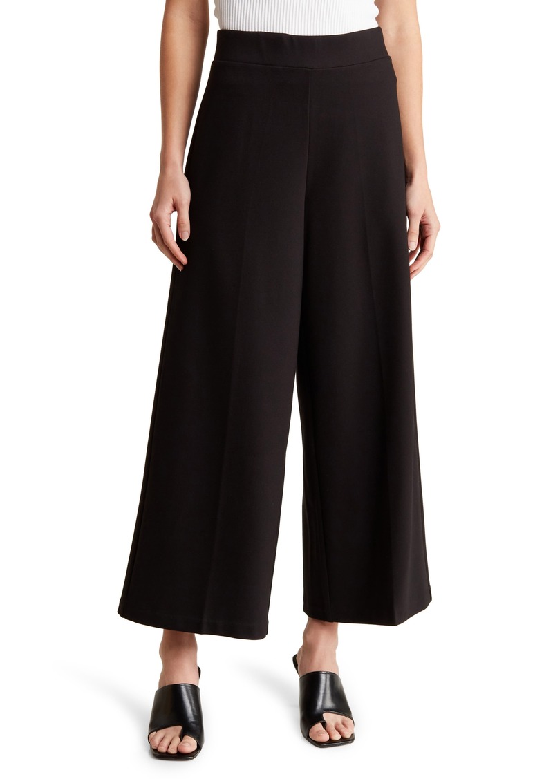 Adrianna Papell Pull-On Ponte Wide Leg Pants in Black at Nordstrom Rack