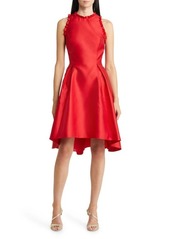 Adrianna Papell Ruffle Pleat Mikado Cocktail Dress