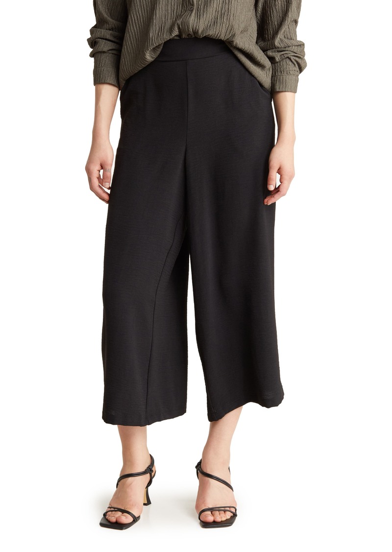 Adrianna Papell Textured Satin Pull-On Pants in Black at Nordstrom Rack