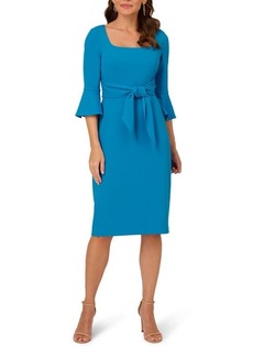Adrianna Papell Tie Front Sheath Dress