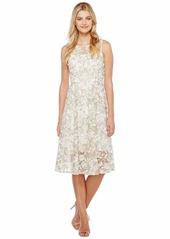 Adrianna Papell Women's 3D Embroidery FIT and Flare