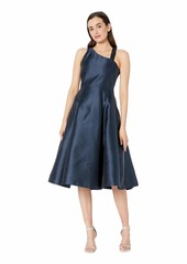 Adrianna Papell Women's A Line Midi Dress with Beaded Strap