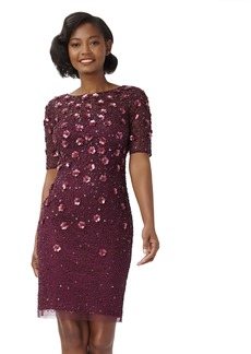 Adrianna Papell Women's Beaded Cocktail Dress