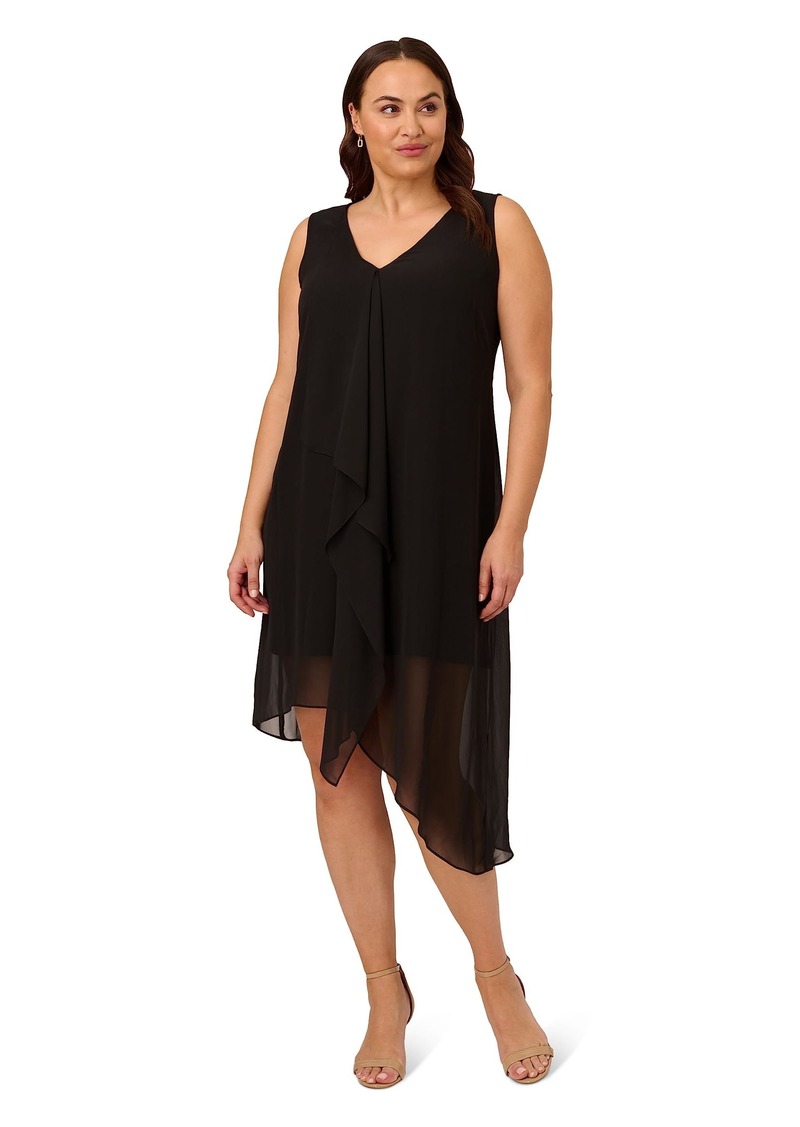 Adrianna Papell Women's Chiffon Jersey Dress