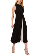 Adrianna Papell Women's Colorblocked Cropped Jumpsuit - Black Ivory
