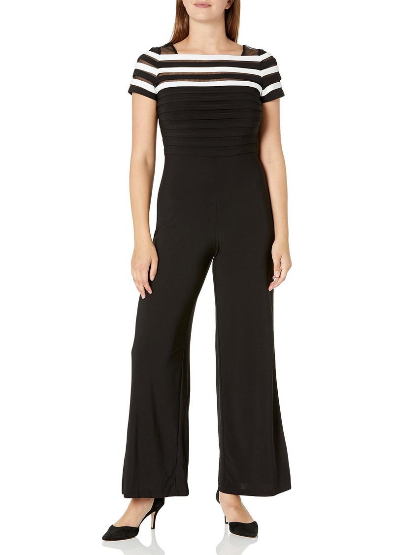 Adrianna Papell Women's Colorblocked Jersey Jumpsuit
