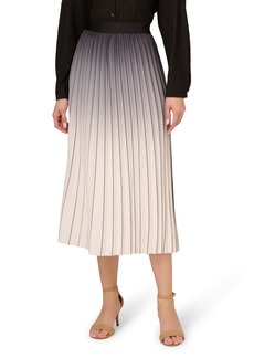 Adrianna Papell Women's Dip Dye Pleated Skirt