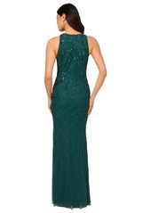 Adrianna Papell Women's Embellished Mermaid Gown - Green