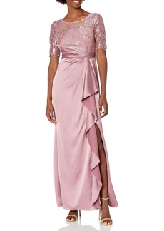 Adrianna Papell Women's Embroidered Long Dress