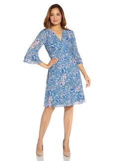 Adrianna Papell Women's Floral Printed BIAS Dress