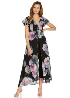 Adrianna Papell Women's Floral Printed Jumpsuit