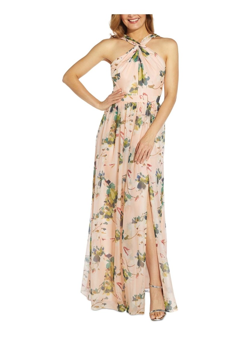 Adrianna Papell Women's Floral Printed Organza Gown