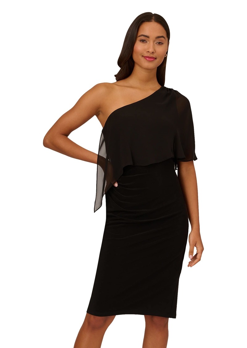 Adrianna Papell Women's Jersey Chiffon Dress