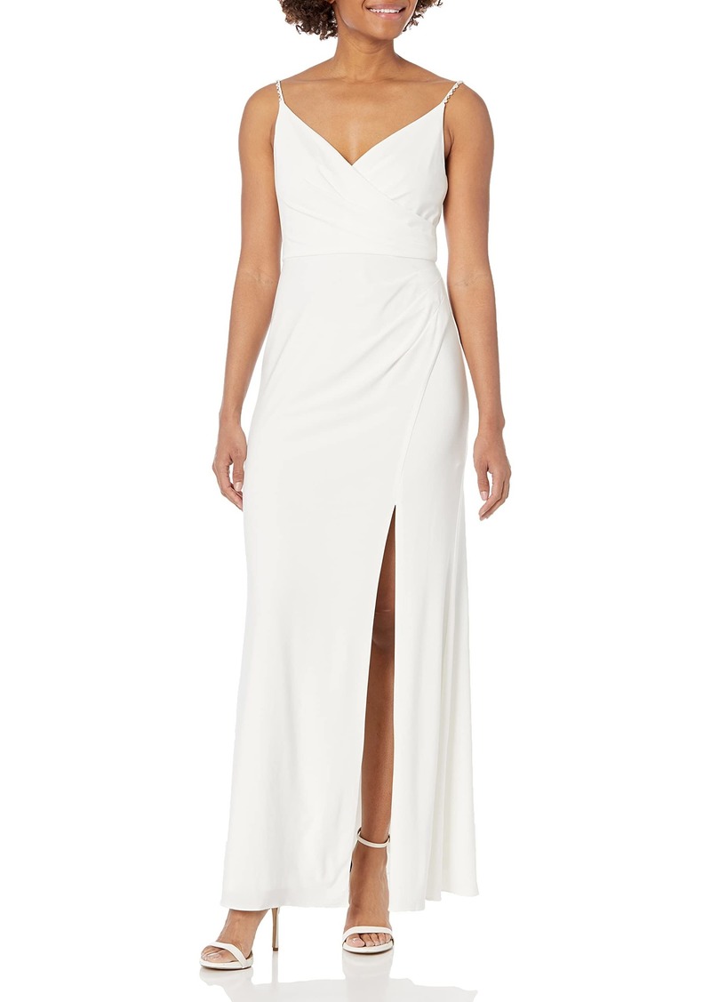Adrianna Papell Women's Jersey Draped Gown
