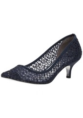 Adrianna Papell Women's LOIS-LC Pump Navy Martinique lace  M US