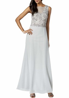 Adrianna Papell Women's Petite Beaded Gown  8P