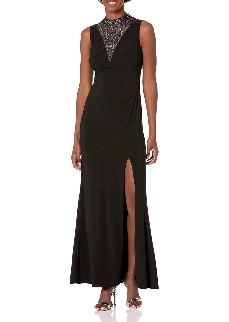 Adrianna Papell Women's Long Matte Jersey Sleeveless Dress