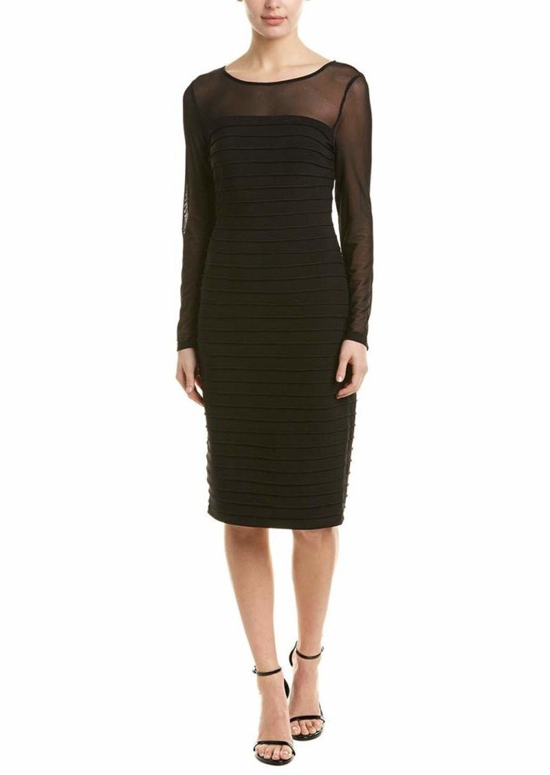 Adrianna Papell Women's Matte Jersey Pintucked Dress