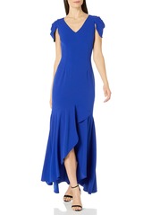 Adrianna Papell Women's Mermaid Crepe Gown