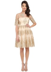 Adrianna Papell Women's Metallic Corded Lace Party Dress