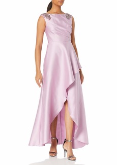 Adrianna Papell Women's Mikado HILOW Gown