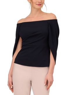 Adrianna Papell Women's Off-The-Shoulder Cape-Sleeve Top