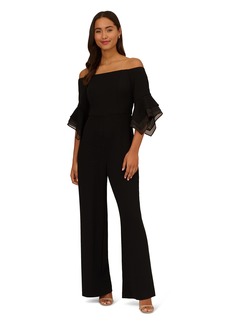 Adrianna Papell Women's Organza Crepe Jumpsuit