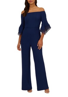 Adrianna Papell Women's Organza Crepe Jumpsuit