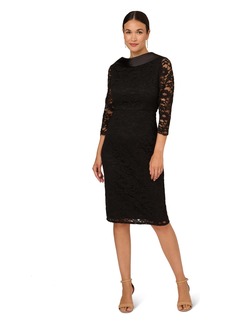 Adrianna Papell Women's Roll Neck Sheath Dress