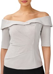 Adrianna Papell Women's Ruched Off-The-Shoulder Top