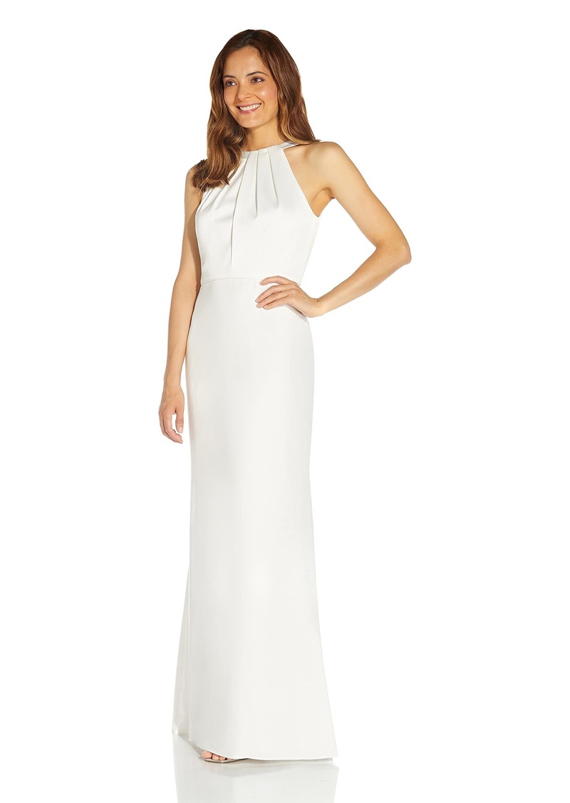 Adrianna Papell Women's Satin Crepe Gown
