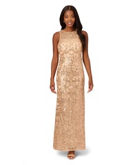 Adrianna Papell Women's Sequin Embroidery Gown