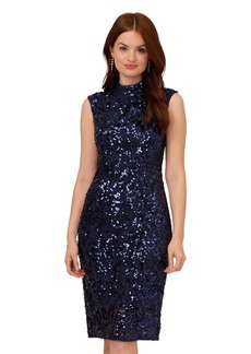 Adrianna Papell Women's Sequin LACE MIDI Dress