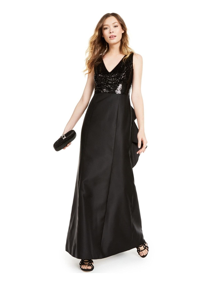 Adrianna Papell Women's Sequin Mikado Gown